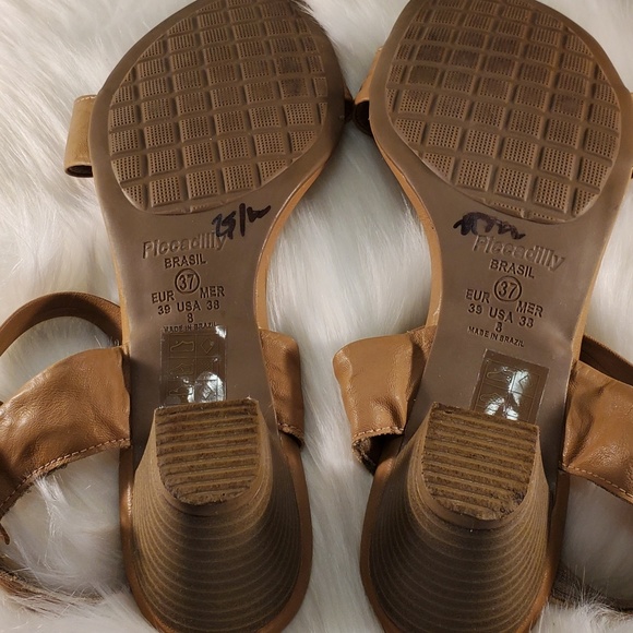 PICADILLY CLOUD9 TAN SANDALS SIZE 8 - Picture 7 of 8